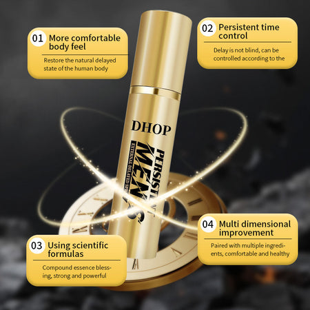 DHOP Persistent Men's External Delay Spray | Master Your Performance and Last 5x Longer Starting Tonight