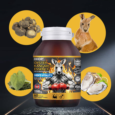DHOP Oyster Kangaroo Essence Capsule | Ignite Your Peak Masculinity and Reclaim Your Primal Power Starting Today-T